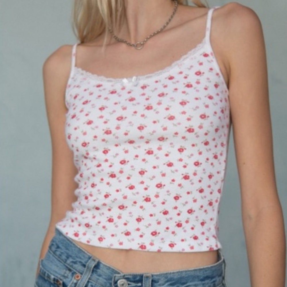 Brandy Melville floral tank top